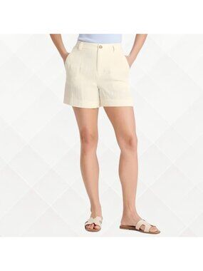 NWT A New Day High Rise Chino Shorts • Cream Vanilla • Size 2 / 6